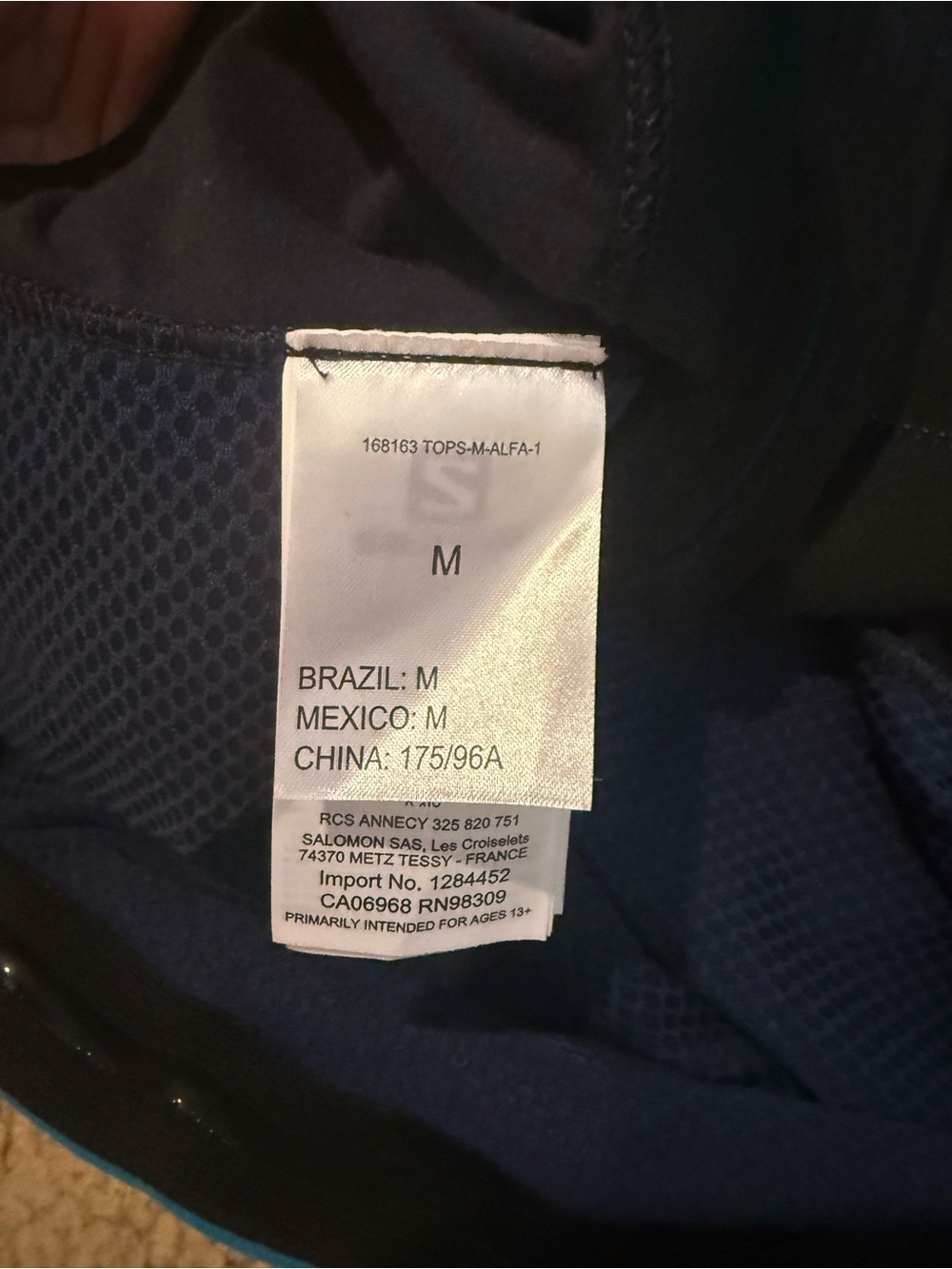 Salomon Navy Blue Jacket with Black Details - Picture 7 of 13